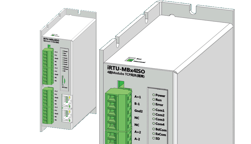 Modbus TCP (4路隔離RS485, 雙網(wǎng)口)